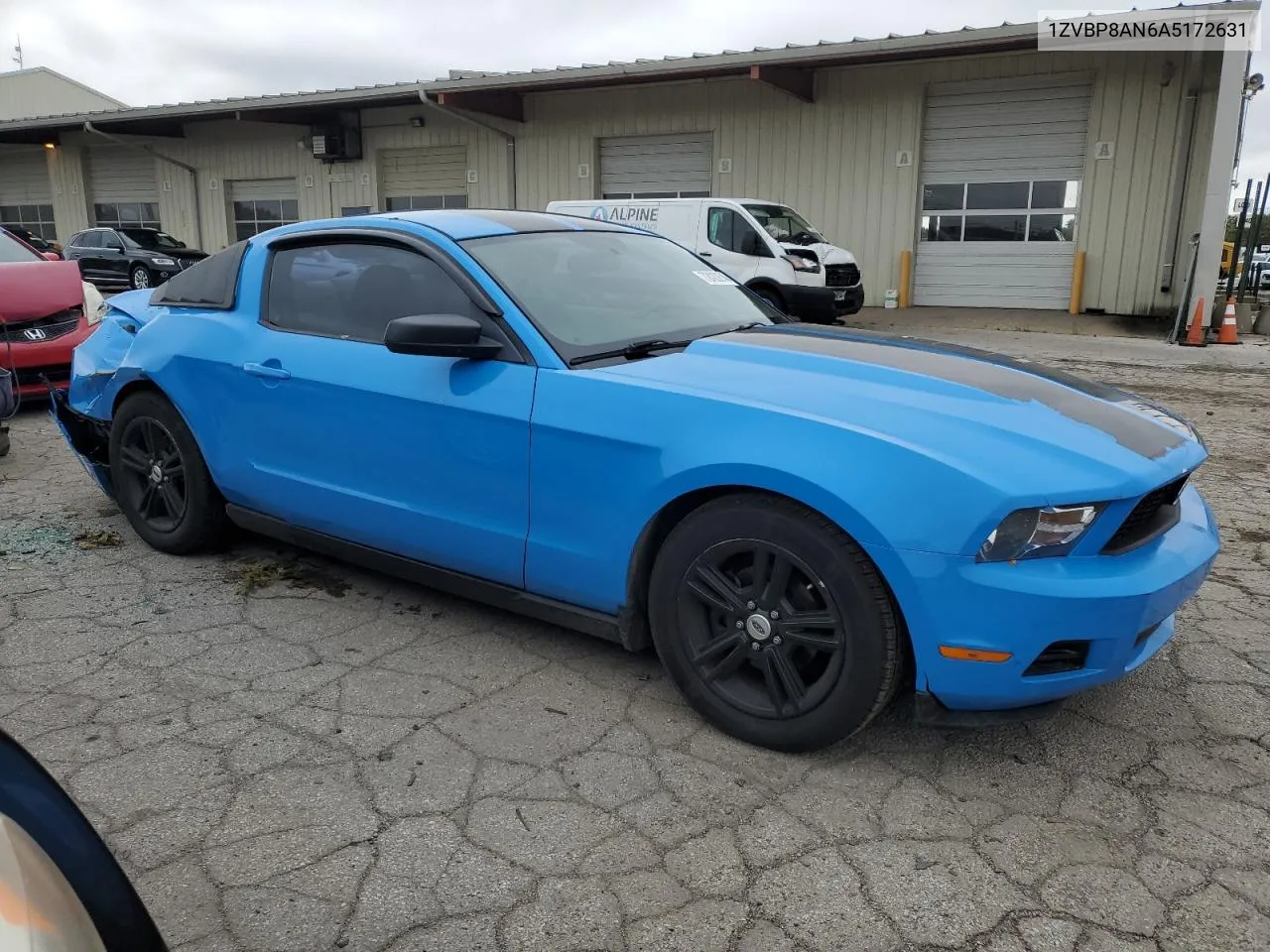 2010 Ford Mustang VIN: 1ZVBP8AN6A5172631 Lot: 72422674