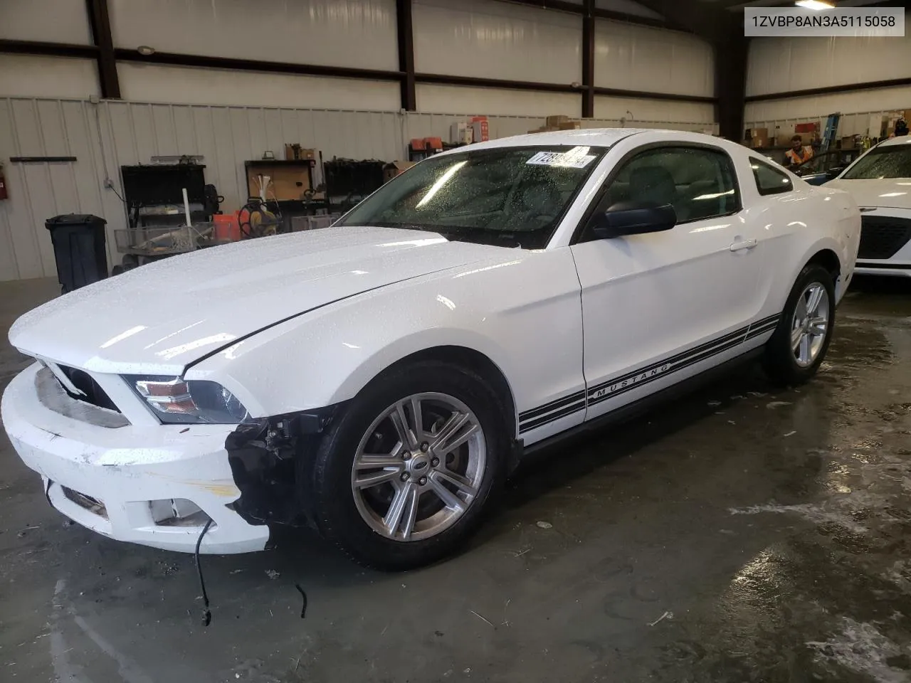 2010 Ford Mustang VIN: 1ZVBP8AN3A5115058 Lot: 72898434