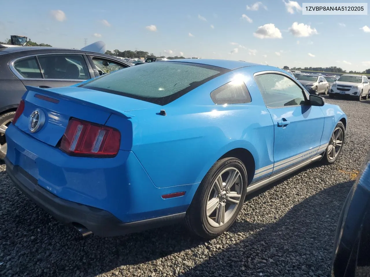 2010 Ford Mustang VIN: 1ZVBP8AN4A5120205 Lot: 73711534