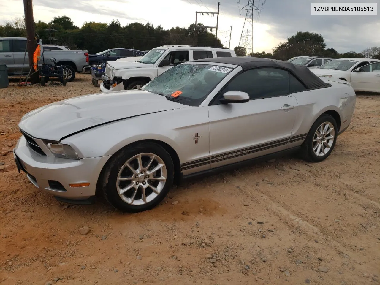 2010 Ford Mustang VIN: 1ZVBP8EN3A5105513 Lot: 76282214