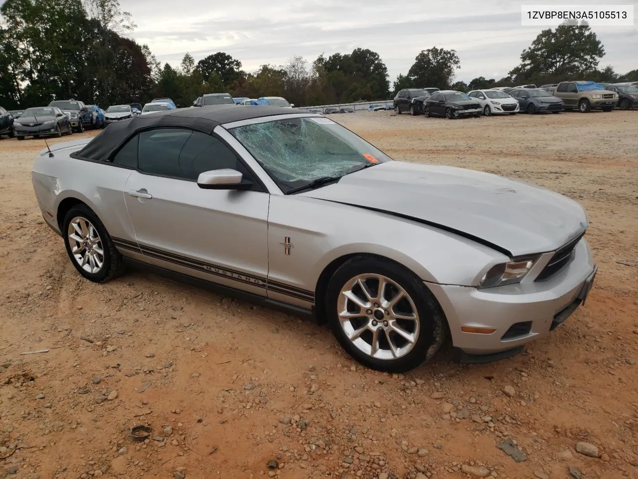 2010 Ford Mustang VIN: 1ZVBP8EN3A5105513 Lot: 76282214