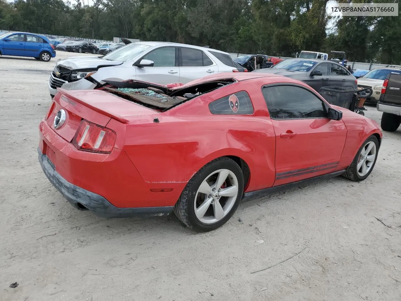 2010 Ford Mustang VIN: 1ZVBP8AN0A5176660 Lot: 76379344