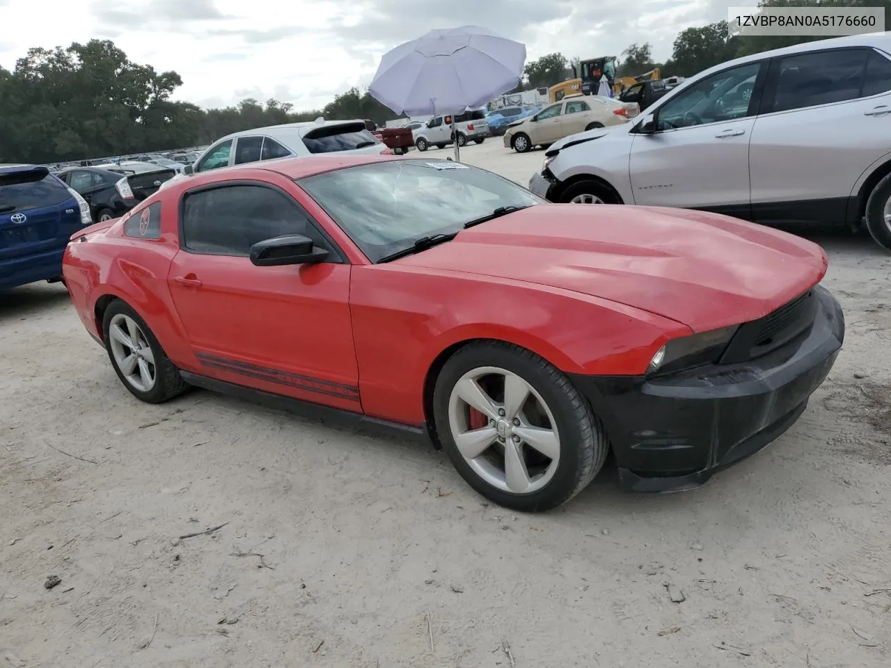 2010 Ford Mustang VIN: 1ZVBP8AN0A5176660 Lot: 76379344