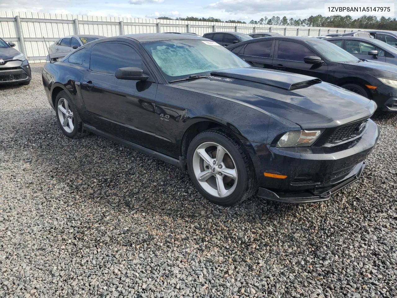 2010 Ford Mustang VIN: 1ZVBP8AN1A5147975 Lot: 76624974