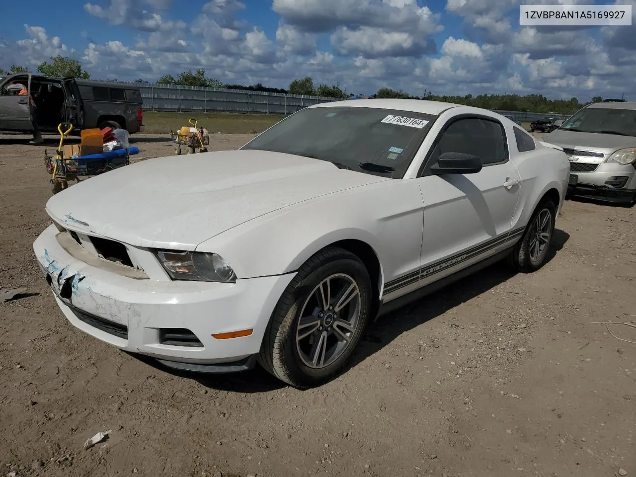 2010 Ford Mustang VIN: 1ZVBP8AN1A5169927 Lot: 77630164