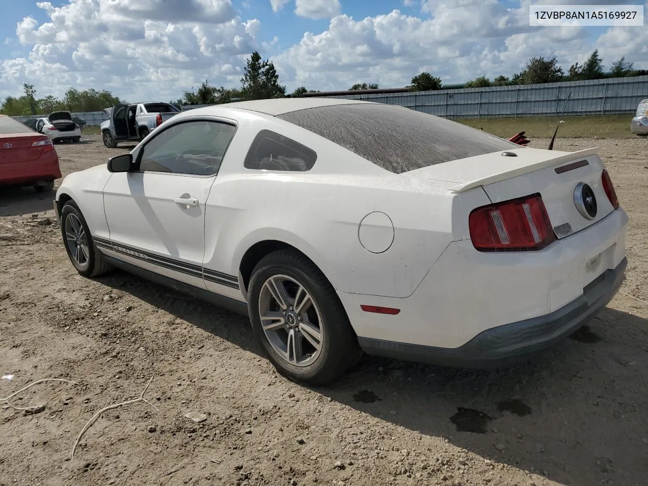 2010 Ford Mustang VIN: 1ZVBP8AN1A5169927 Lot: 77630164