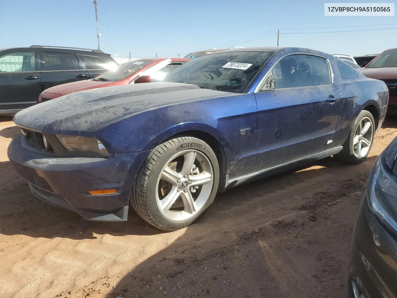 2010 Ford Mustang Gt VIN: 1ZVBP8CH9A5150565 Lot: 78073224