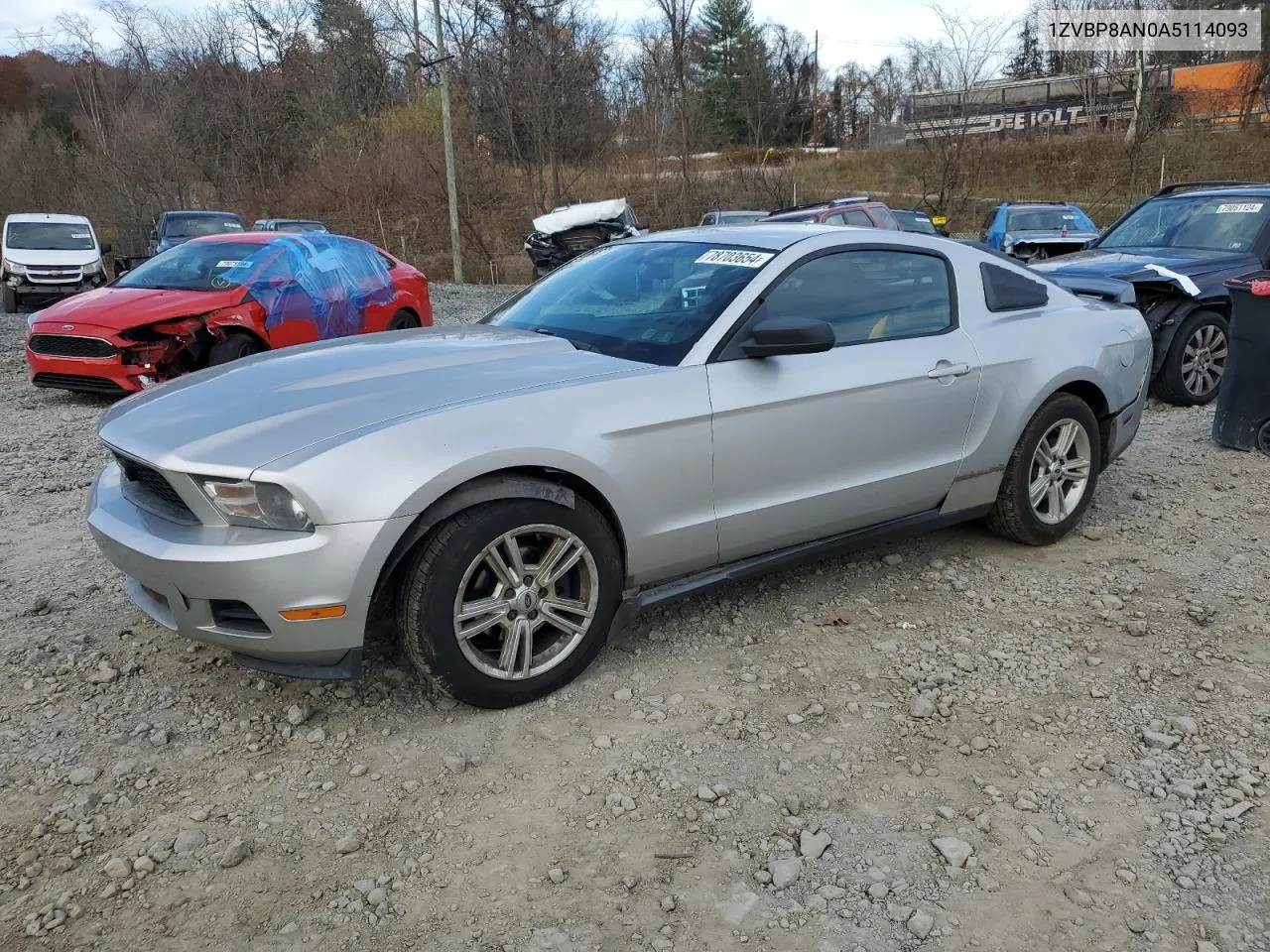 2010 Ford Mustang VIN: 1ZVBP8AN0A5114093 Lot: 78703654