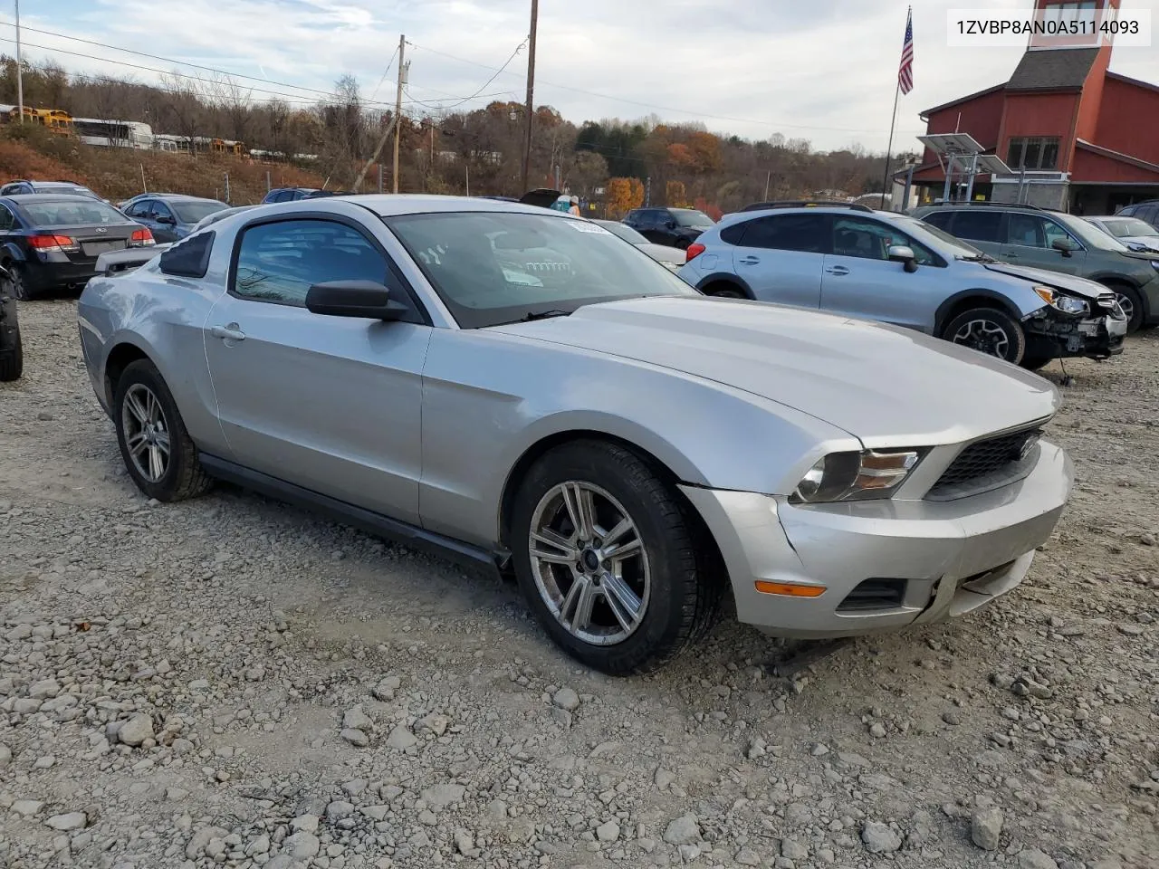 2010 Ford Mustang VIN: 1ZVBP8AN0A5114093 Lot: 78703654