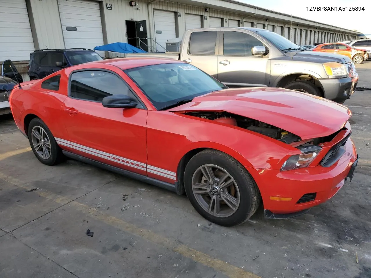 2010 Ford Mustang VIN: 1ZVBP8AN1A5125894 Lot: 78773654