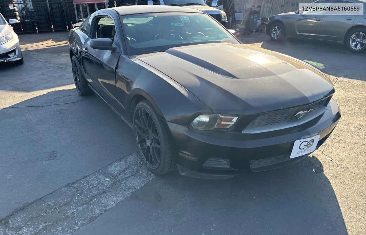 2010 Ford Mustang VIN: 1ZVBP8AN8A5160559 Lot: 80342584