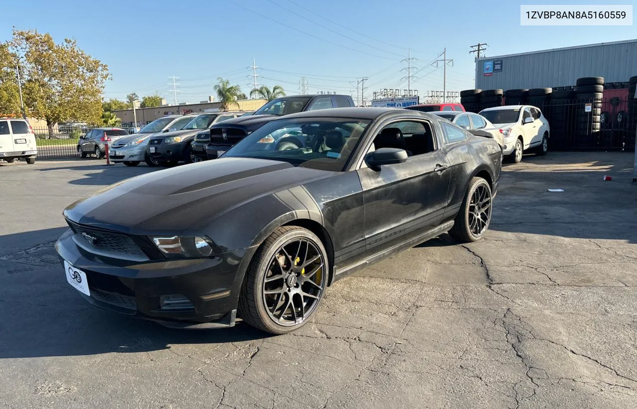 2010 Ford Mustang VIN: 1ZVBP8AN8A5160559 Lot: 80342584