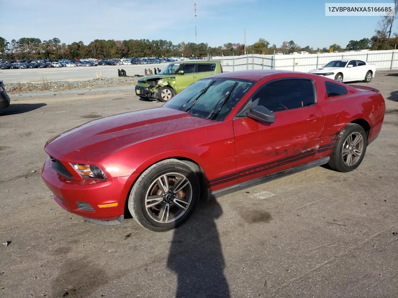 2010 Ford Mustang VIN: 1ZVBP8ANXA5166685 Lot: 80473934