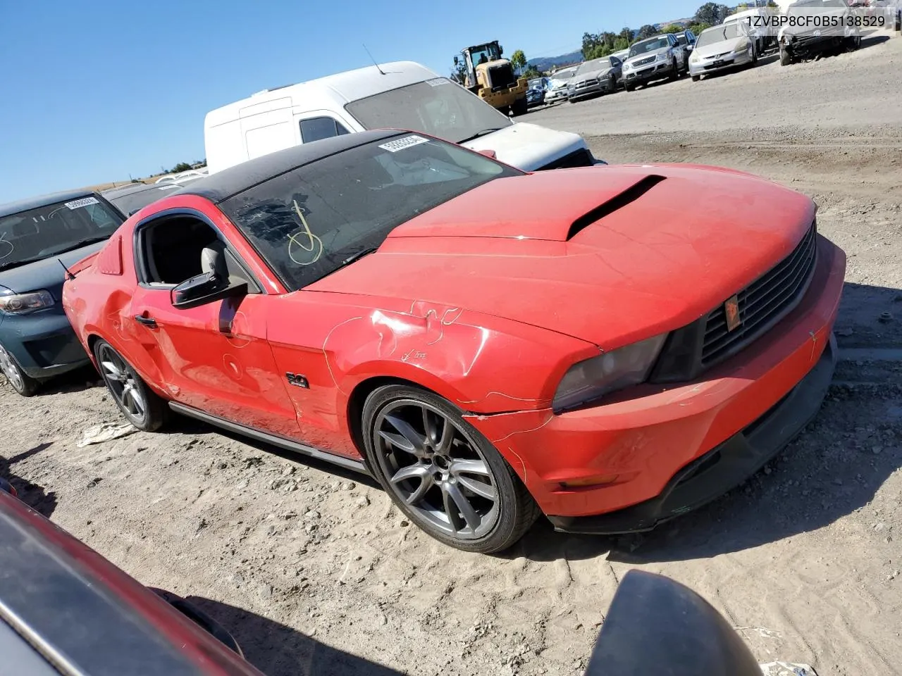 2011 Ford Mustang Gt VIN: 1ZVBP8CF0B5138529 Lot: 59263234