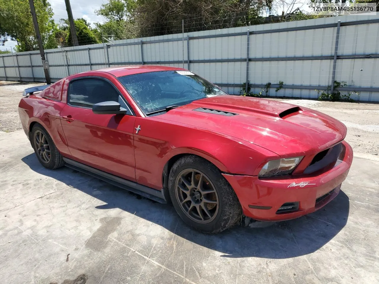 2011 Ford Mustang VIN: 1ZVBP8AM4B5136770 Lot: 60384494