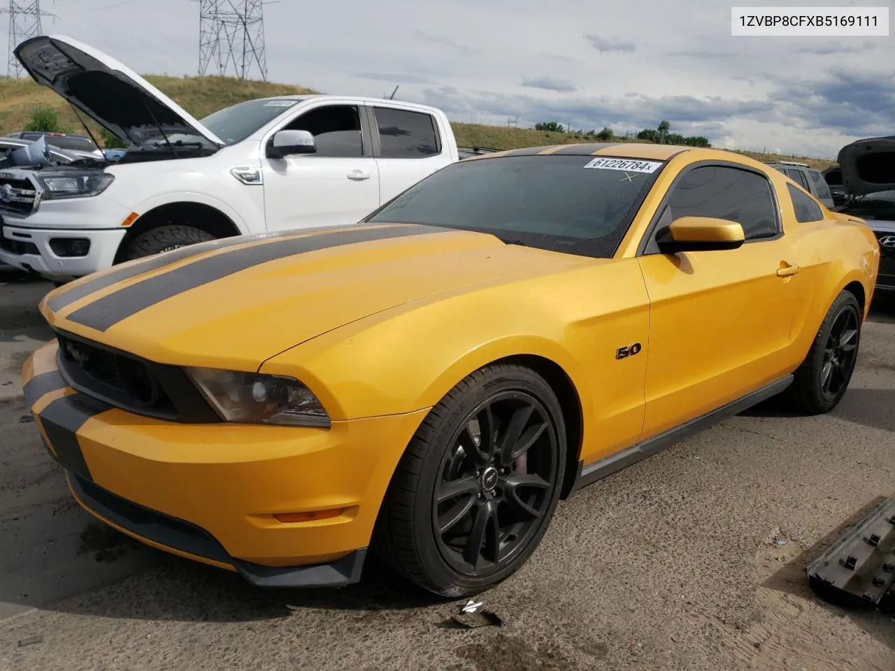 2011 Ford Mustang Gt VIN: 1ZVBP8CFXB5169111 Lot: 61226784