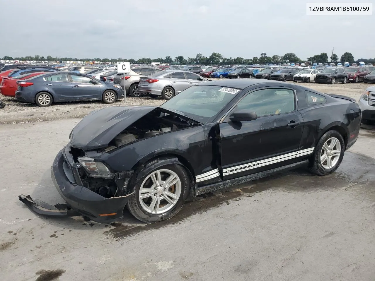 2011 Ford Mustang VIN: 1ZVBP8AM1B5100759 Lot: 67476084