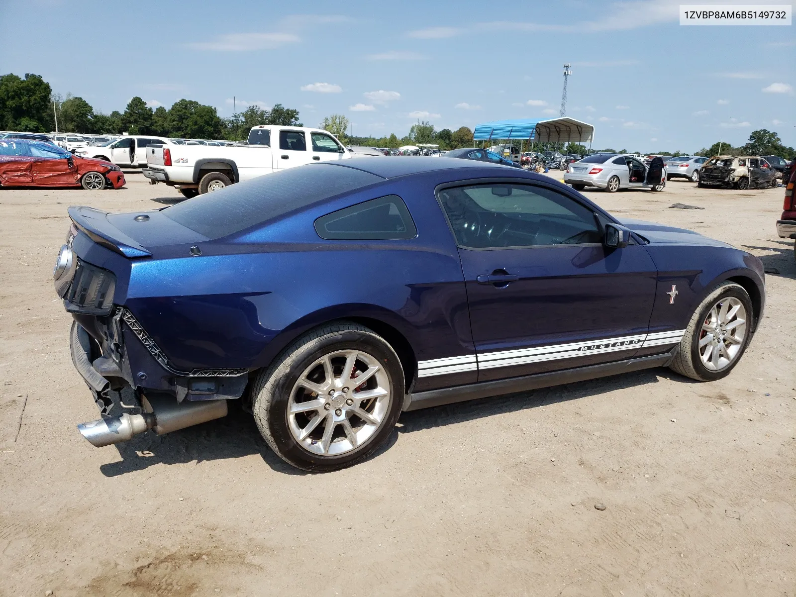 2011 Ford Mustang VIN: 1ZVBP8AM6B5149732 Lot: 67722314