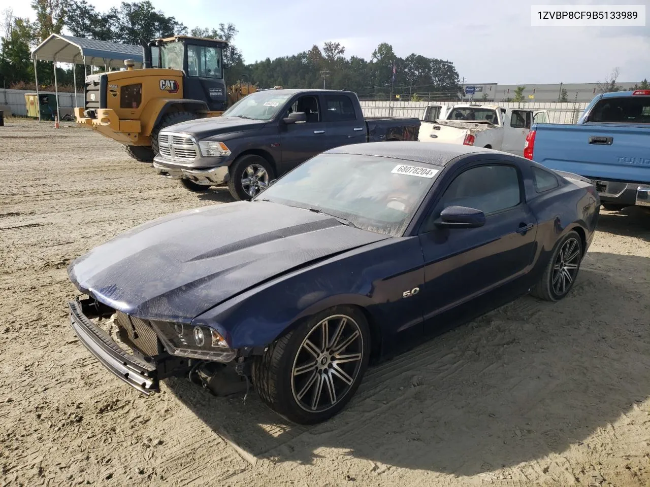 2011 Ford Mustang Gt VIN: 1ZVBP8CF9B5133989 Lot: 68078204