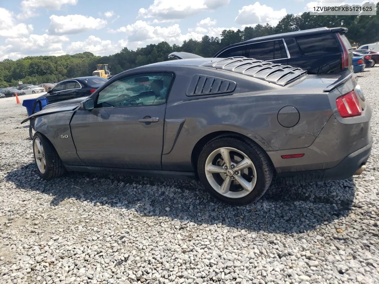 2011 Ford Mustang Gt VIN: 1ZVBP8CFXB5121625 Lot: 68188704