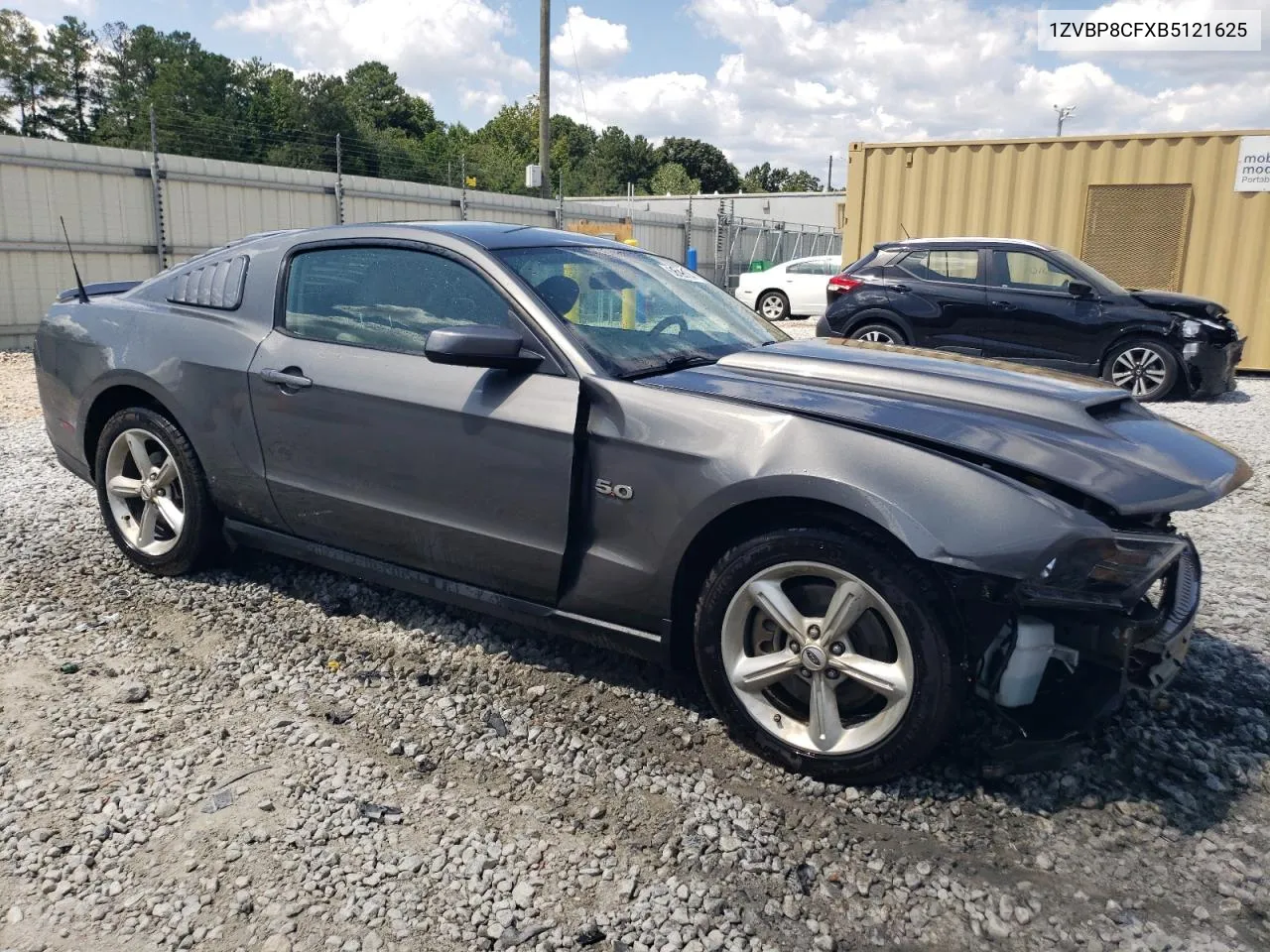 1ZVBP8CFXB5121625 2011 Ford Mustang Gt