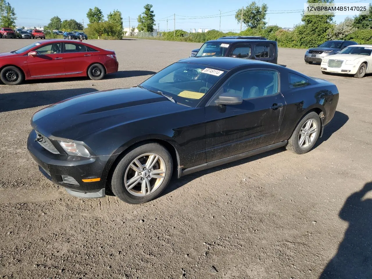 1ZVBP8AM4B5147025 2011 Ford Mustang