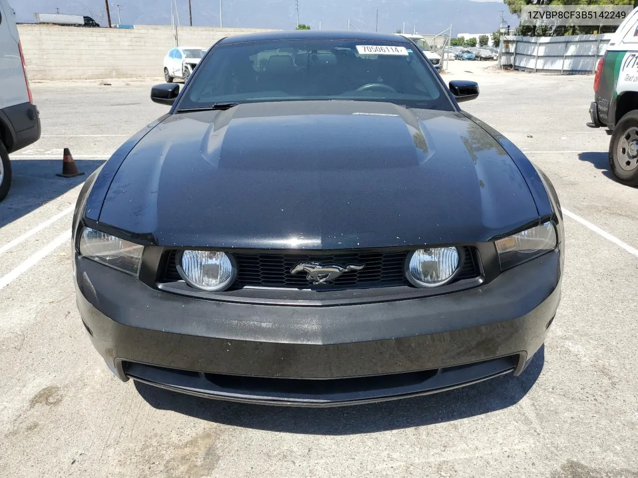 2011 Ford Mustang Gt VIN: 1ZVBP8CF3B5142249 Lot: 70506114