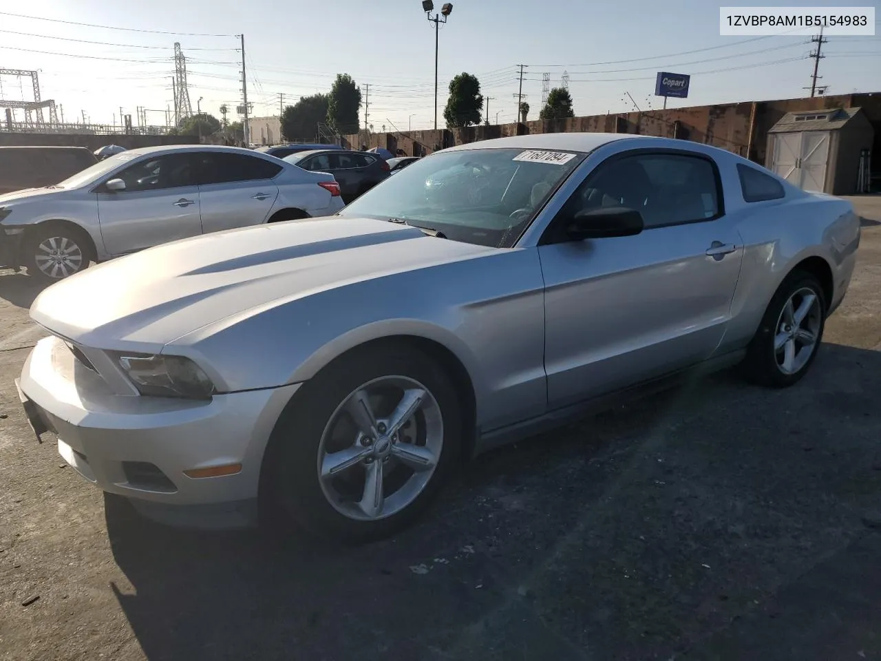 2011 Ford Mustang VIN: 1ZVBP8AM1B5154983 Lot: 71607094