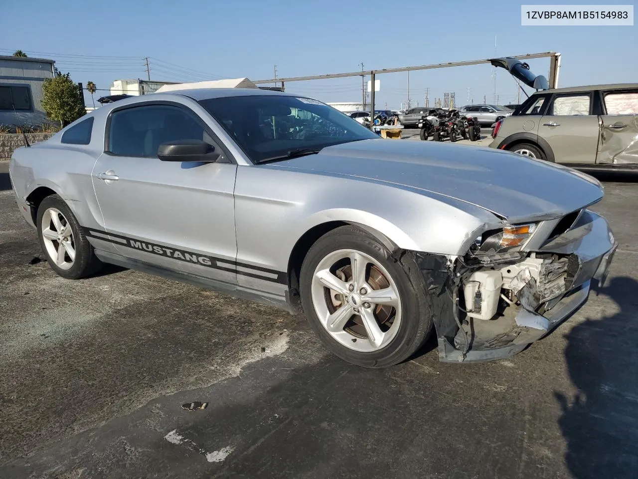 2011 Ford Mustang VIN: 1ZVBP8AM1B5154983 Lot: 71607094