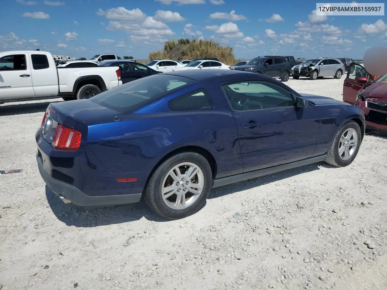 2011 Ford Mustang VIN: 1ZVBP8AMXB5155937 Lot: 72084794