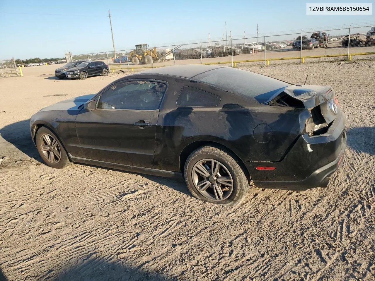 2011 Ford Mustang VIN: 1ZVBP8AM6B5150654 Lot: 73091164