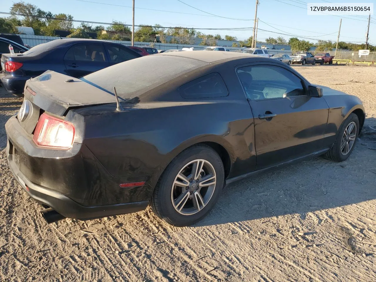 2011 Ford Mustang VIN: 1ZVBP8AM6B5150654 Lot: 73091164