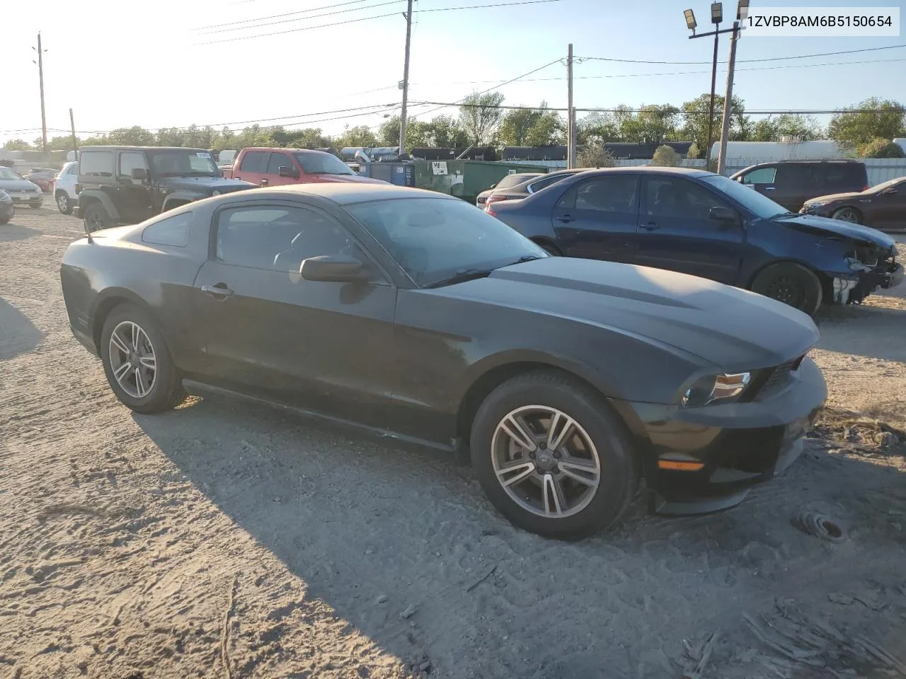 2011 Ford Mustang VIN: 1ZVBP8AM6B5150654 Lot: 73091164