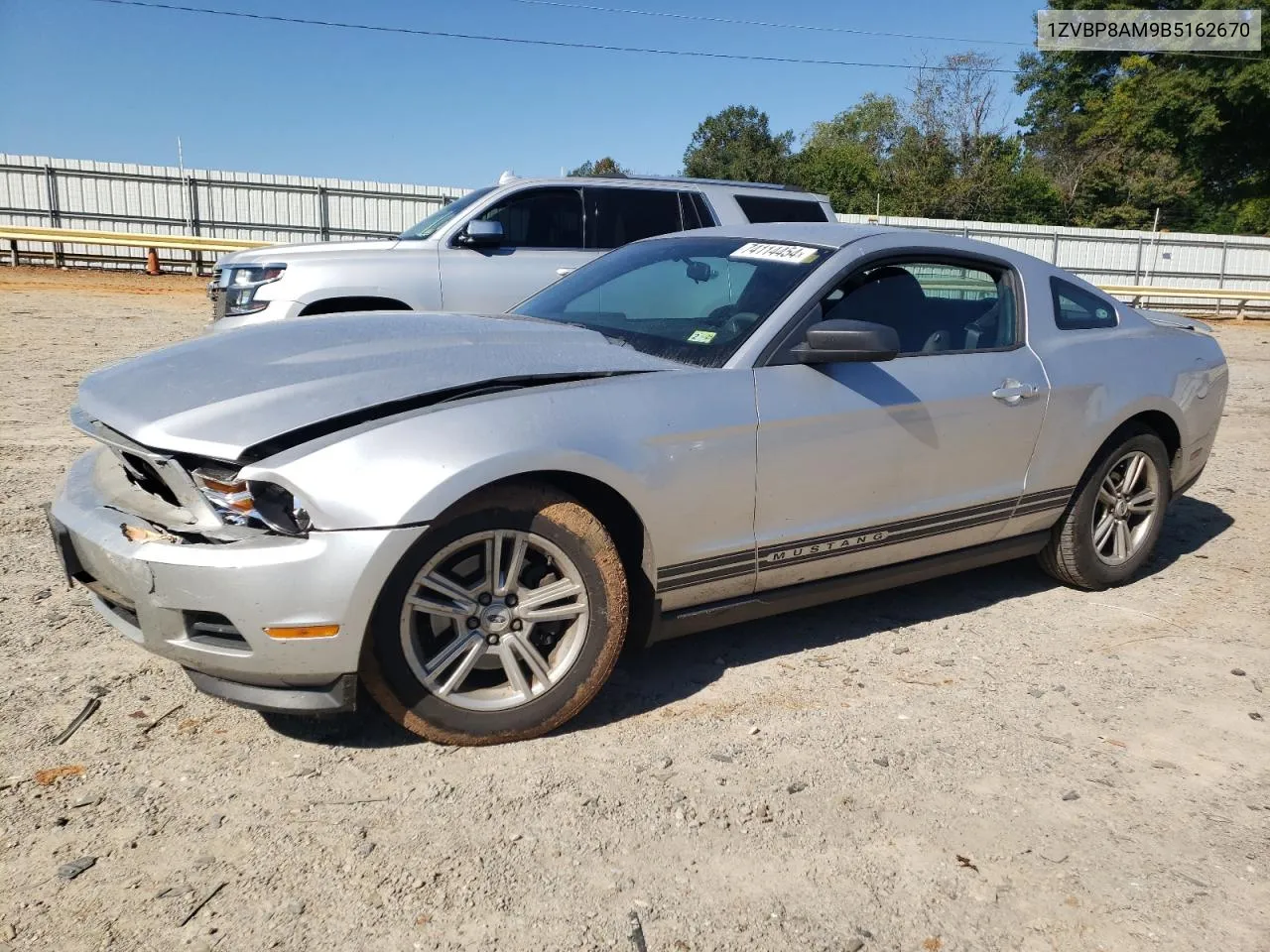 2011 Ford Mustang VIN: 1ZVBP8AM9B5162670 Lot: 74114454