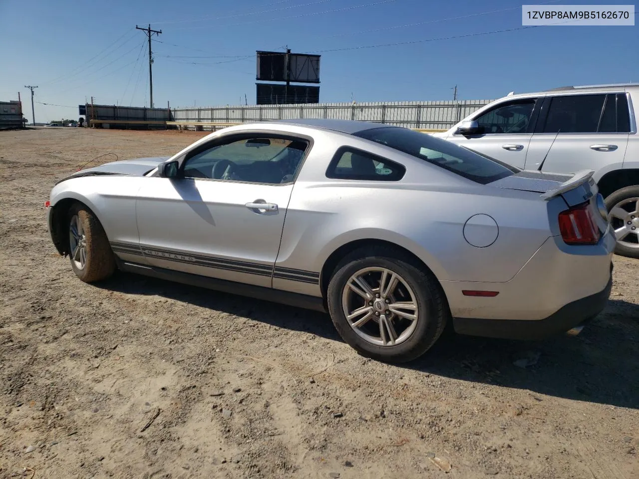 2011 Ford Mustang VIN: 1ZVBP8AM9B5162670 Lot: 74114454