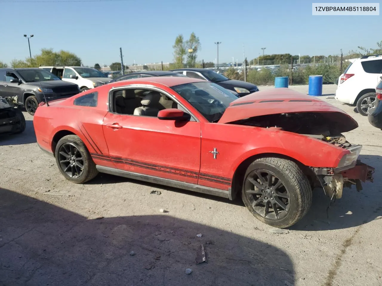 2011 Ford Mustang VIN: 1ZVBP8AM4B5118804 Lot: 75203954