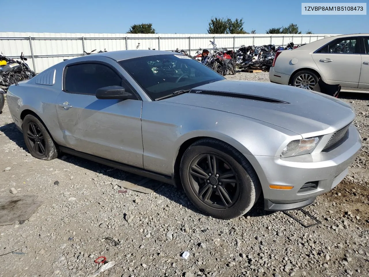 2011 Ford Mustang VIN: 1ZVBP8AM1B5108473 Lot: 75233974