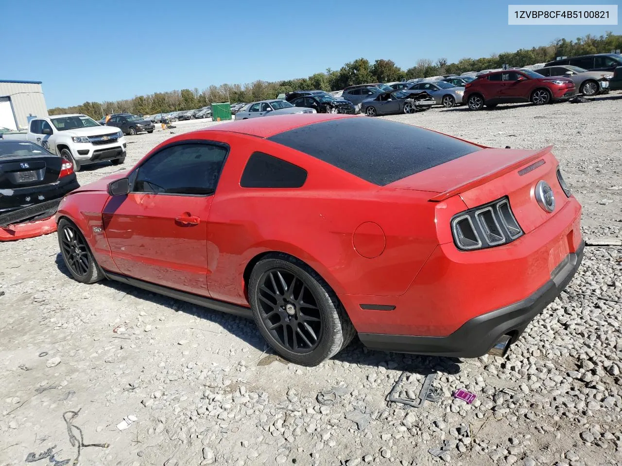 2011 Ford Mustang Gt VIN: 1ZVBP8CF4B5100821 Lot: 76698934