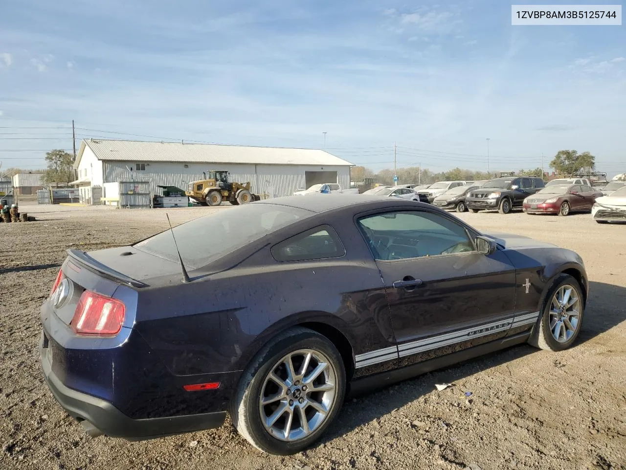 2011 Ford Mustang VIN: 1ZVBP8AM3B5125744 Lot: 77043694