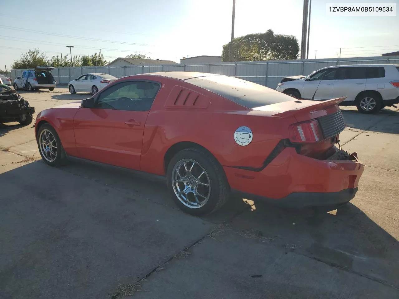 2011 Ford Mustang VIN: 1ZVBP8AM0B5109534 Lot: 77260834