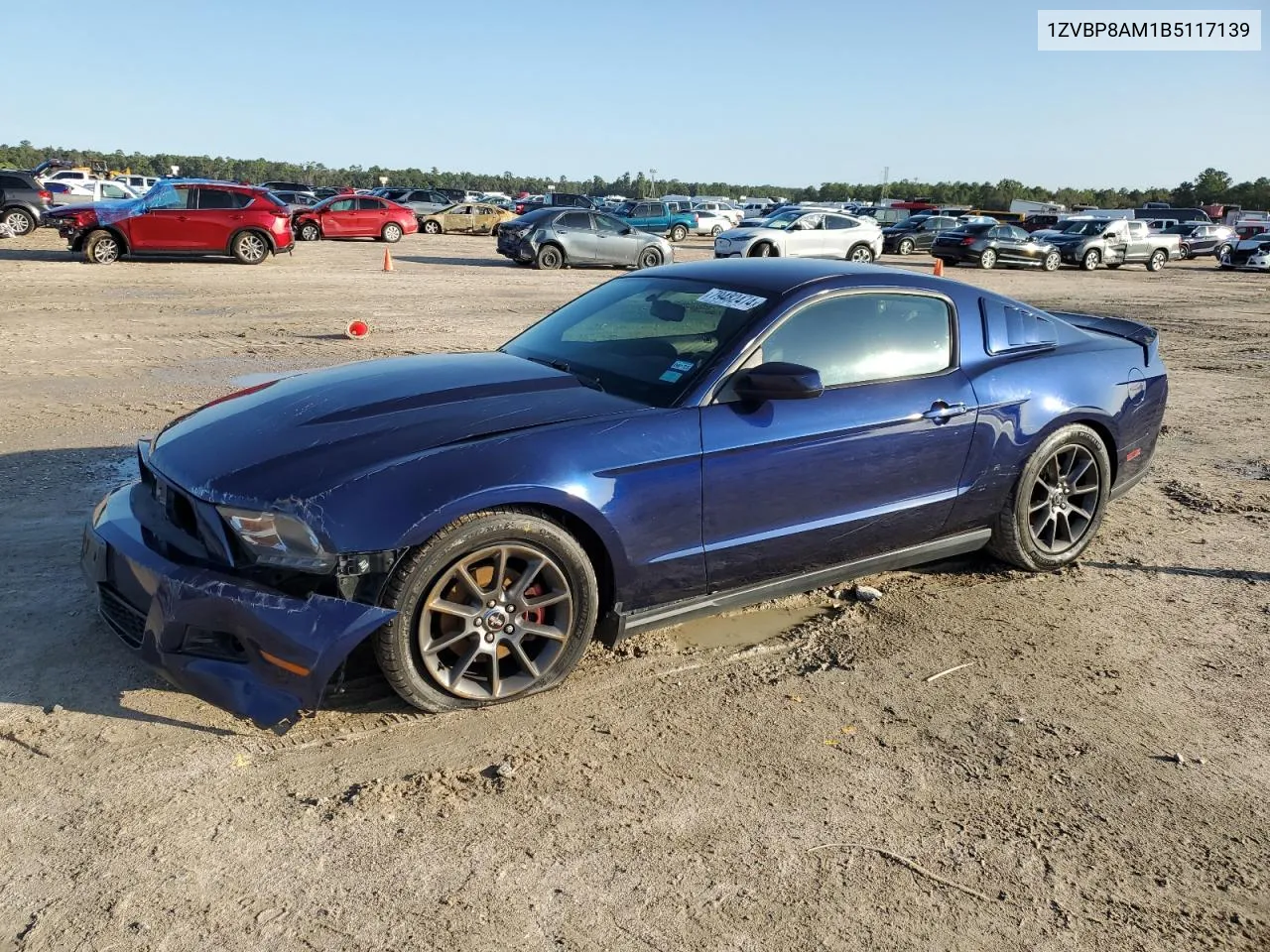 2011 Ford Mustang VIN: 1ZVBP8AM1B5117139 Lot: 79482474