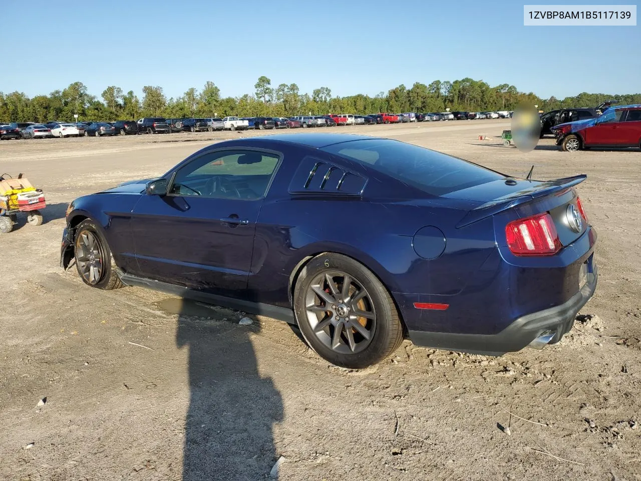 2011 Ford Mustang VIN: 1ZVBP8AM1B5117139 Lot: 79482474