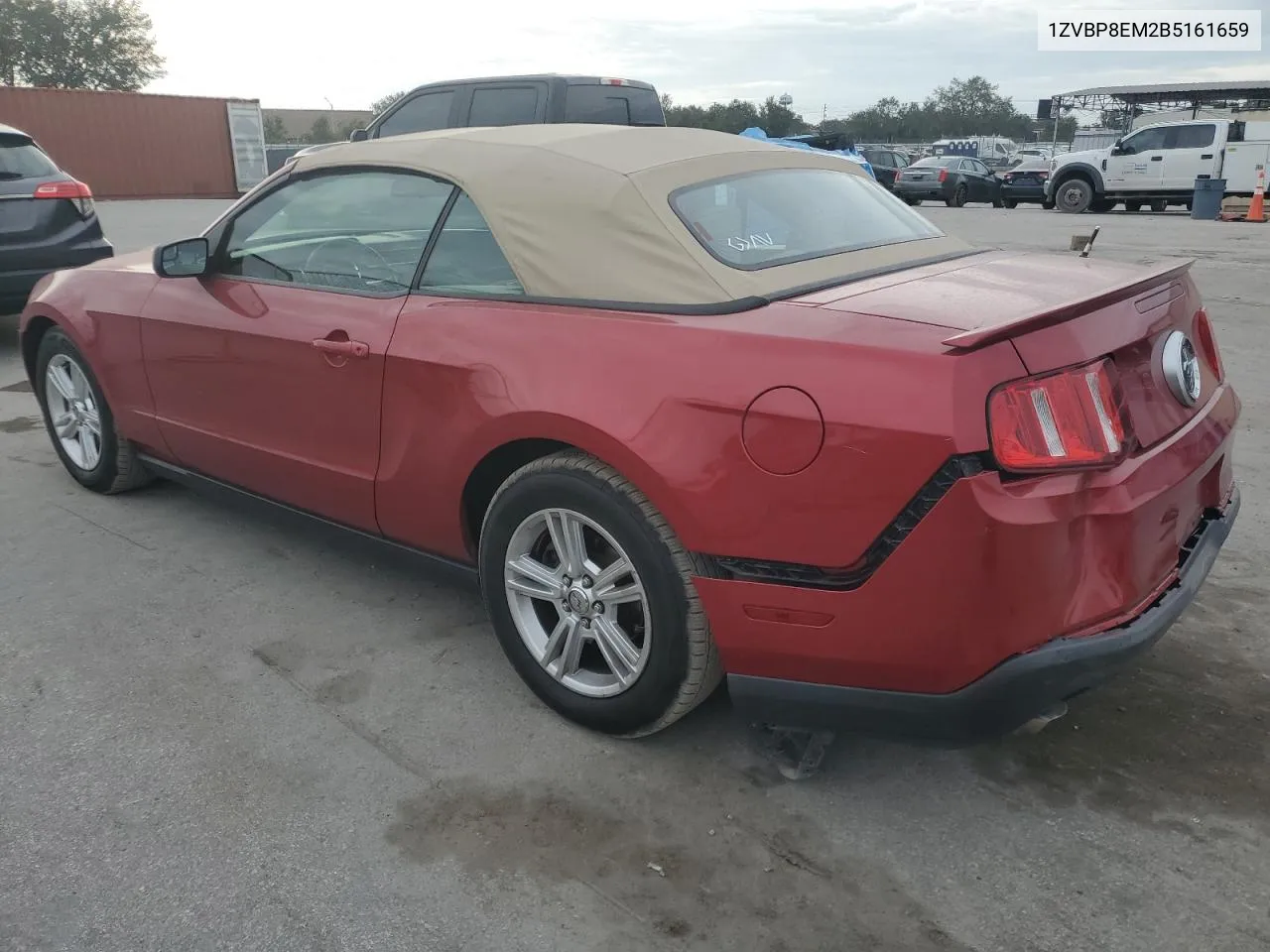 2011 Ford Mustang VIN: 1ZVBP8EM2B5161659 Lot: 81349994