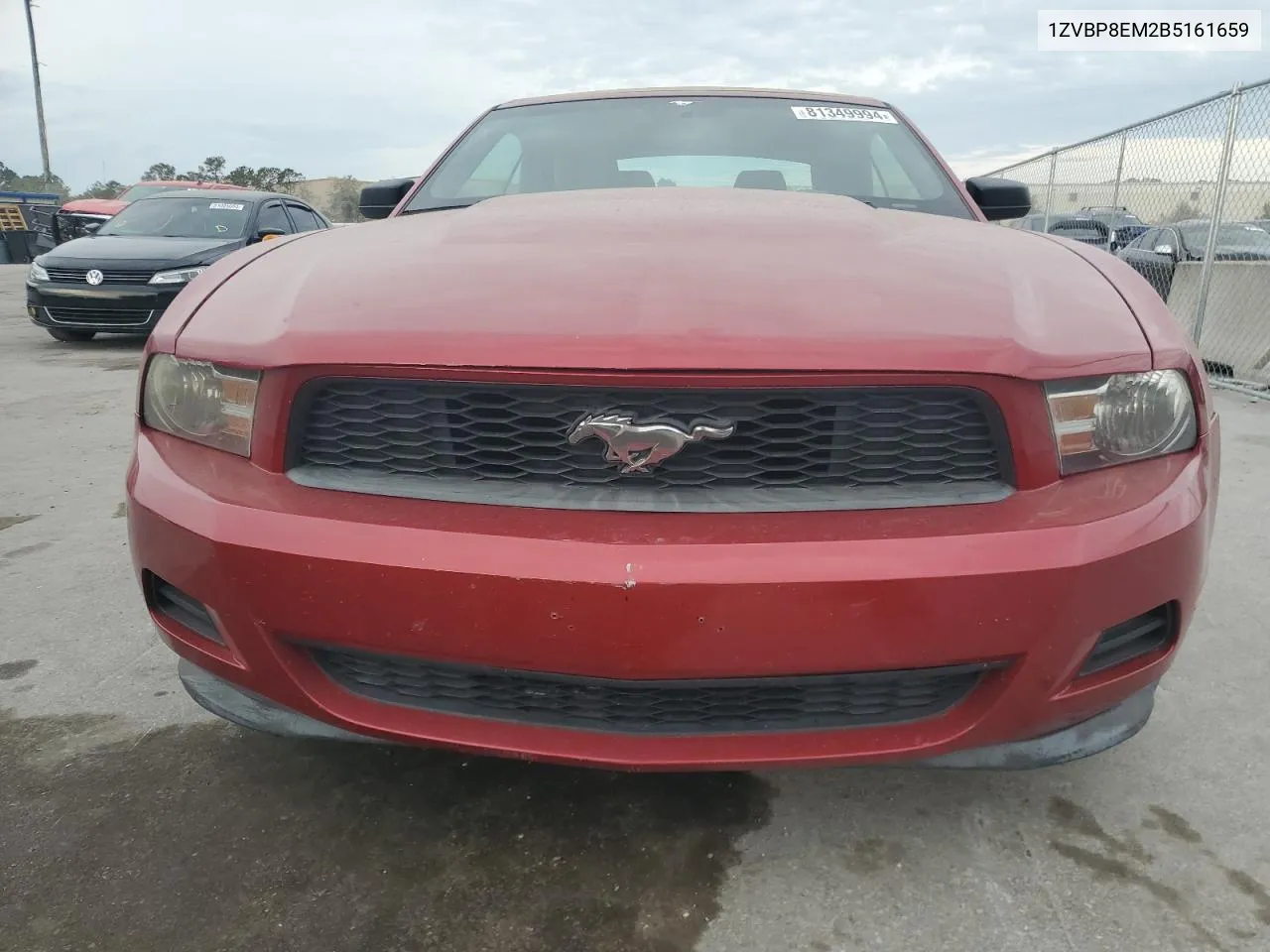 2011 Ford Mustang VIN: 1ZVBP8EM2B5161659 Lot: 81349994