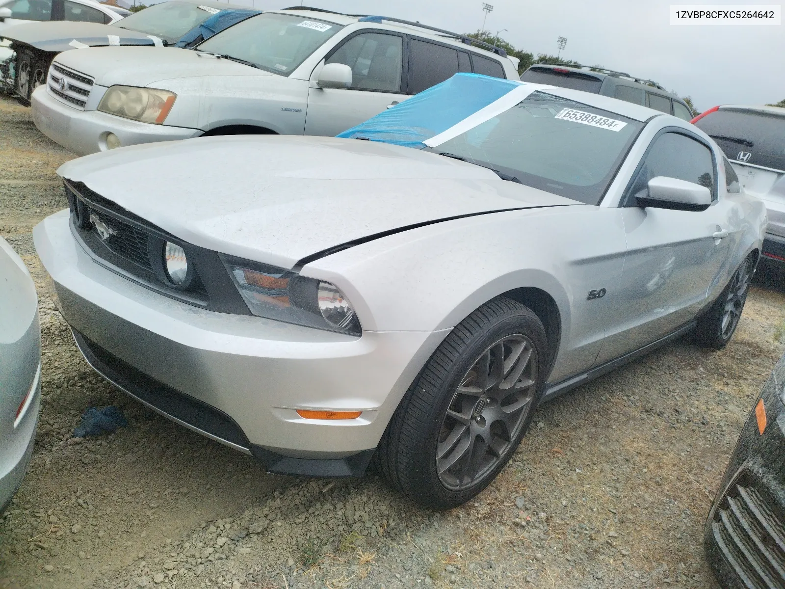 2012 Ford Mustang Gt VIN: 1ZVBP8CFXC5264642 Lot: 65388484