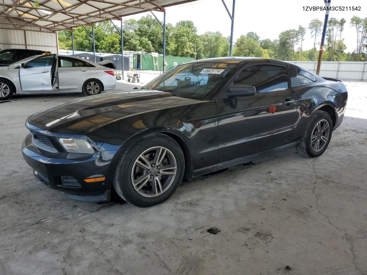 2012 Ford Mustang VIN: 1ZVBP8AM3C5211542 Lot: 65625774