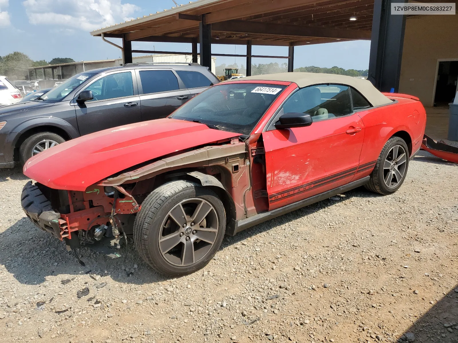 2012 Ford Mustang VIN: 1ZVBP8EM0C5283227 Lot: 66417514