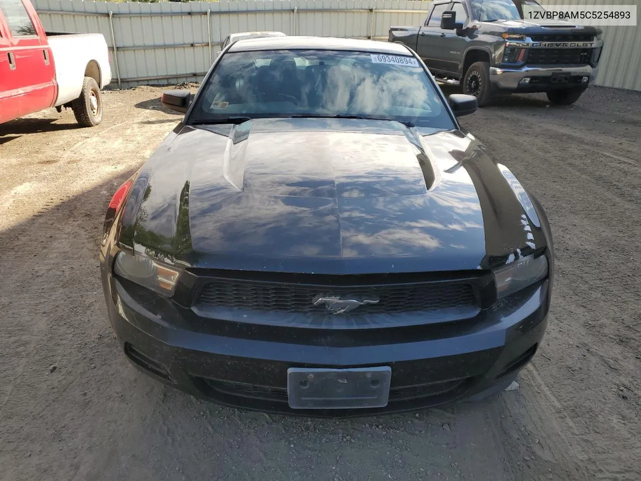 2012 Ford Mustang VIN: 1ZVBP8AM5C5254893 Lot: 69340894