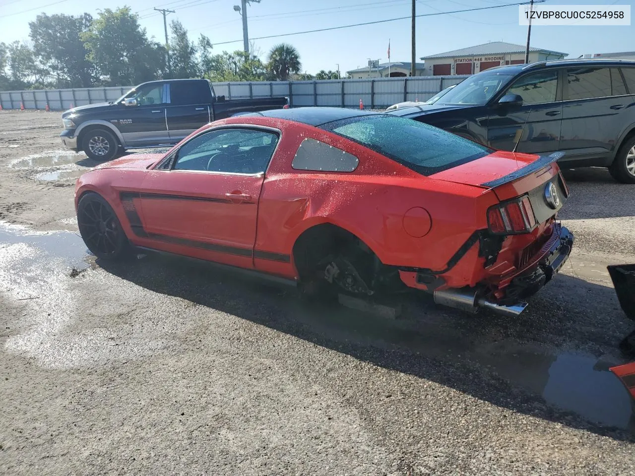 2012 Ford Mustang Boss 302 VIN: 1ZVBP8CU0C5254958 Lot: 70684324