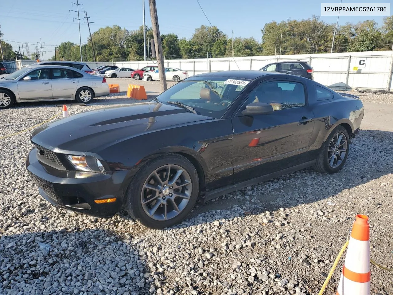 2012 Ford Mustang VIN: 1ZVBP8AM6C5261786 Lot: 71168554